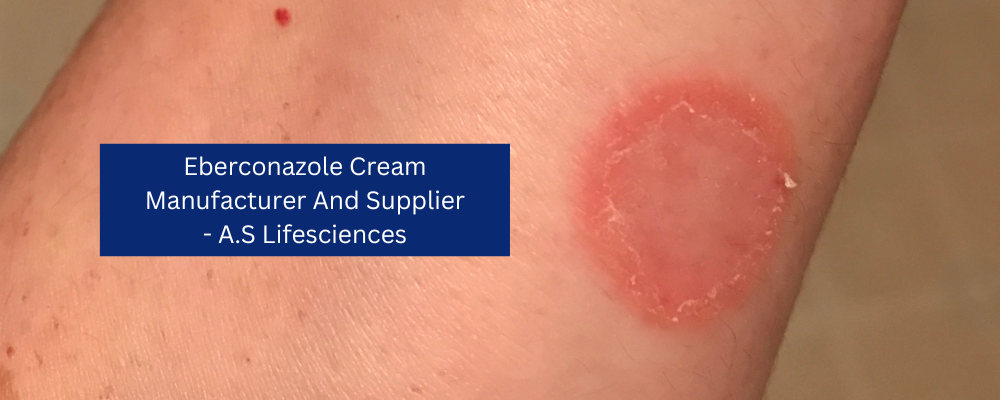 This cream is manufactured by A.S. Lifesciences (Eberconazole Cream Manufacturer and Supplier). It belongs to the topical antifungals class of medications which are used to treat bacterial cutaneous mycoses such as tinea corporis (ringworm) or dermatophytosis. It affects the skin by killing gram-positive bacteria that cause skin infections and mycoses secondary infections. 