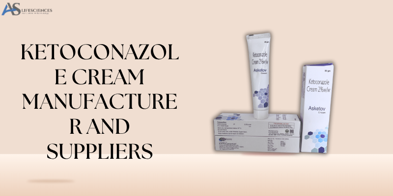 High-quality Ketoconazole cream tubes manufactured by WHO-GMP certified pharmaceutical company in India.